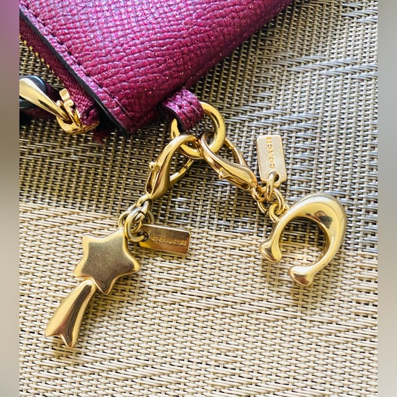 Coach Removable key chain bag charm bundle of two gold Color - Picture 2 of 2